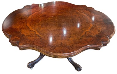 Lot 131 - Antique Burr Walnut Table.