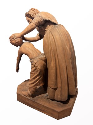 Lot 166 - Giovanni Focardi 1842 - 1903 'You Dirty Boy', 1878 Terracotta.