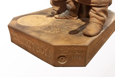 Lot 166 - Giovanni Focardi 1842 - 1903 'You Dirty Boy', 1878 Terracotta.