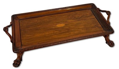 Lot 141 - Victorian Mahogany Serving Tray Table.