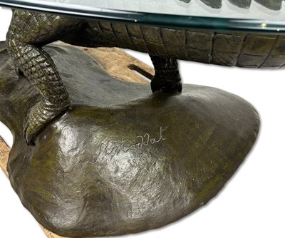 Lot 143 - Mark Stoddart b.1960, ‘AI' (Alligator) Coffee Table.