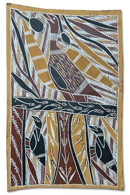 Lot 164 - Norman Mangawila c.1933-1991, Bark painting.