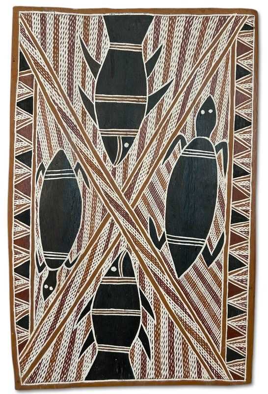 Lot 143 - Aboriginal bark painting Central Arnhem Land.