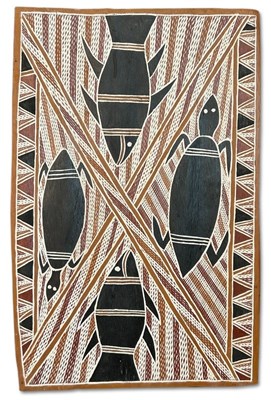 Lot 143 - Aboriginal bark painting Central Arnhem Land.