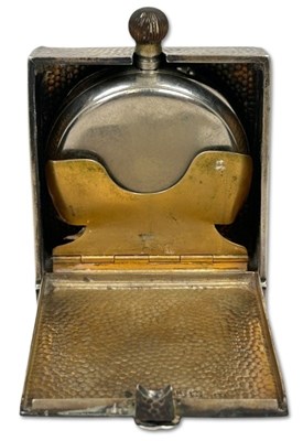 Lot 158 - Sterling Silver Cased, Pocket Watch Desk Clock.