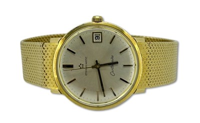 Lot 303 - Eterna Matic Gents Yellow Gold Watch.
