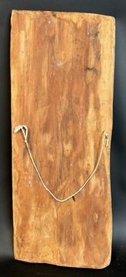 Lot 146 - Aboriginal Bark Painting: Three Dancing Mimih Spirits.