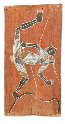Lot 151 - Att: Bobby Ngainjmirra, Aboriginal Bark Painting.