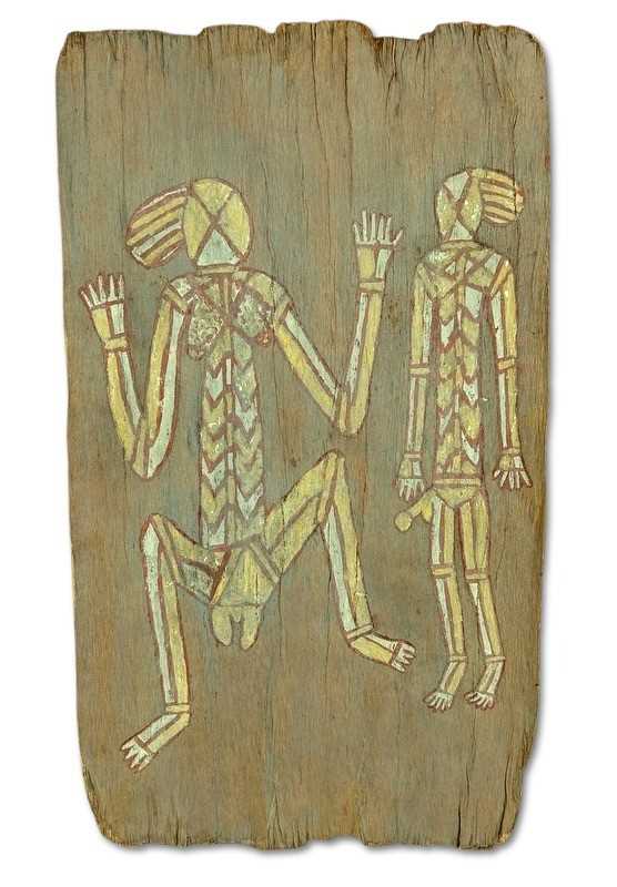 Lot 166 - Att: Wanurr, Early Crocker Island Aboriginal Bark Painting.