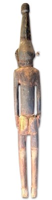 Lot 105 - Monumental Papua New Guinea Lower Sepik Male Figure.
