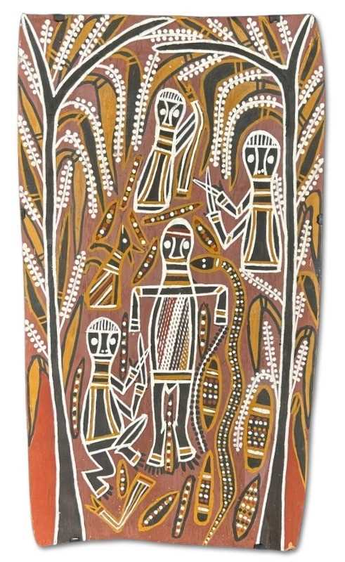 Lot 173 - David Malangi (1927-1999), Aboriginal Bark Painting.