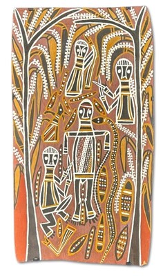 Lot 173 - David Malangi (1927-1999), Aboriginal Bark Painting.