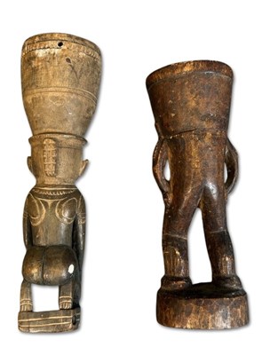 Lot 58 - Two Papua New Guinea Figurative Betel Nut Mortars.