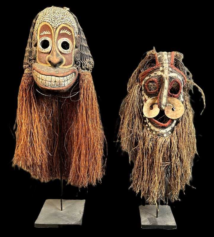 Lot 133 - Two Papua New Guinea Masks.