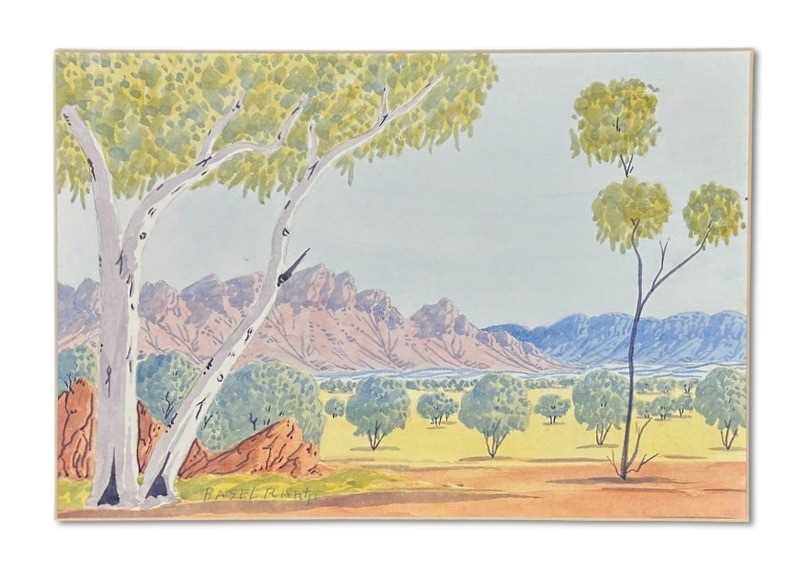 Lot 144 - Basil Rantji 1936-1999, (Hermannsburg) Aboriginal Painting.