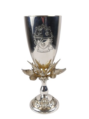 Lot 323 - Commemorative Silver Goblet.