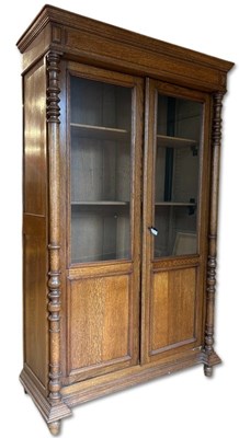 Lot 137 - French Two-Door Oak Bookcase.