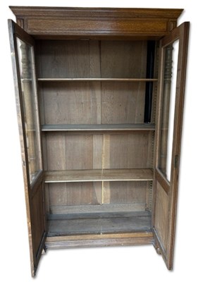 Lot 137 - French Two-Door Oak Bookcase.