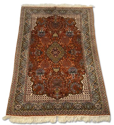 Lot 152 - Persian Kashan Style Floor Rug, 183 x 122 cm.
