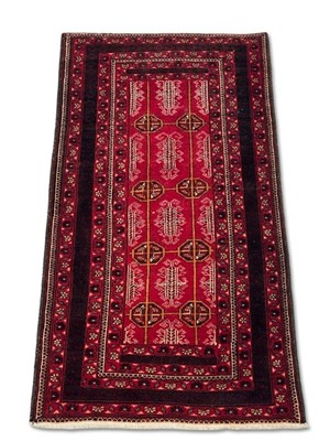 Lot 153 - Vintage Persian Bokhara Style Rug, 75 x 137 cm.