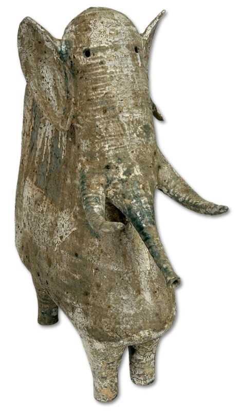 Lot 173 - Iris Galbraith (Australia c.1970's) Stoneware Elephant.