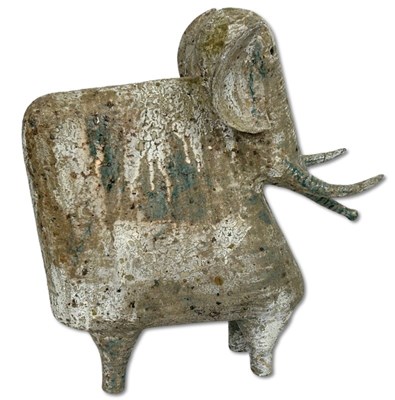 Lot 173 - Iris Galbraith (Australia c.1970's) Stoneware Elephant.