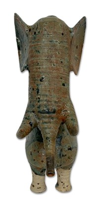 Lot 170 - Iris Galbraith (Australia c.1970's) Stoneware Elephant.