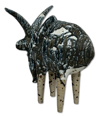 Lot 168 - Iris Galbraith (Australia c.1970's) Stoneware Antelope.