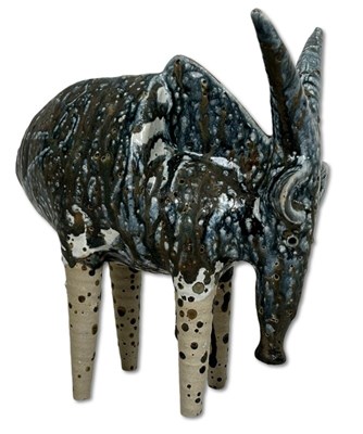 Lot 168 - Iris Galbraith (Australia c.1970's) Stoneware Antelope.