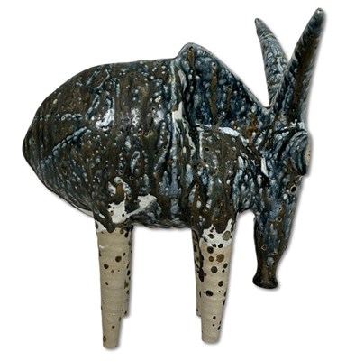 Lot 168 - Iris Galbraith (Australia c.1970's) Stoneware Antelope.