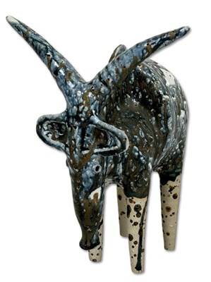 Lot 168 - Iris Galbraith (Australia c.1970's) Stoneware Antelope.