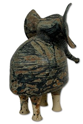 Lot 165 - Iris Galbraith (Australia c.1970's) Stoneware Elephant.