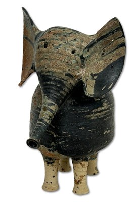 Lot 165 - Iris Galbraith (Australia c.1970's) Stoneware Elephant.