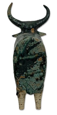 Lot 169 - Iris Galbraith (Australia c.1970's) Stoneware Brahman Bull.
