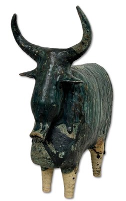 Lot 169 - Iris Galbraith (Australia c.1970's) Stoneware Brahman Bull.