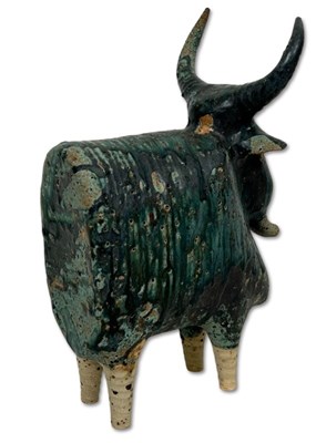 Lot 169 - Iris Galbraith (Australia c.1970's) Stoneware Brahman Bull.