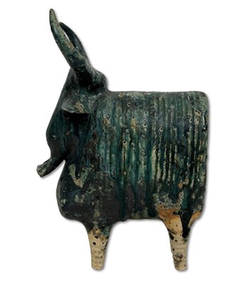 Lot 169 - Iris Galbraith (Australia c.1970's) Stoneware Brahman Bull.