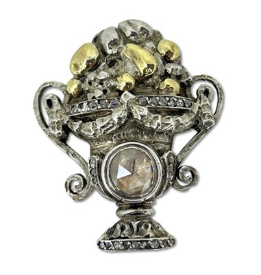 Lot 229 - Silver & Gold Brooch.