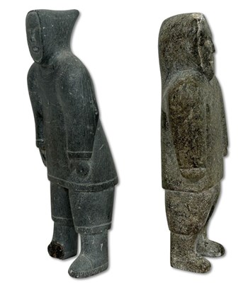 Lot 103 - Inuit Hunter Figures, 2pcs.