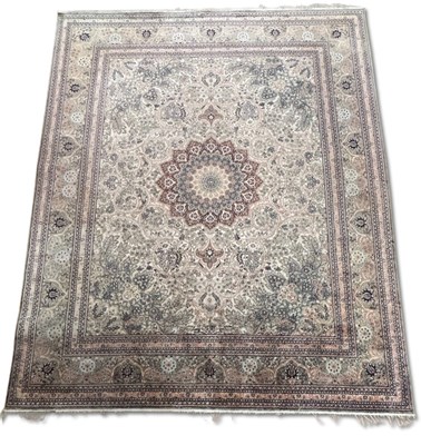 Lot 90 - Fine Persian Hereke Silk Floor Rug, 251 x 302 cm.