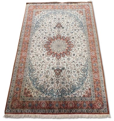 Lot 91 - Fine Persian Tabriz Silk Floor Rug, 197 x 294 cm.