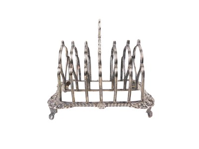 Lot 340 - Georgian Sterling Silver Toast Rack.