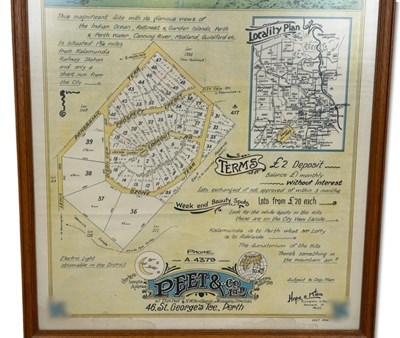 Lot 191 - Kalamunda Peet & Co Advertising Real Estate Map.
