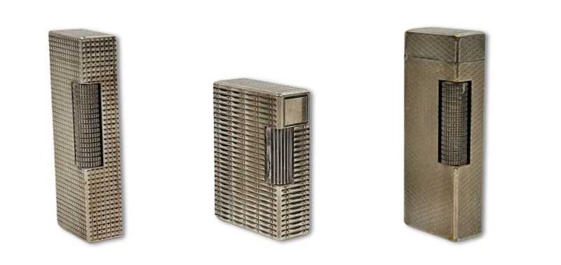 Lot 192 - Vintage Art Deco Cigar Smokers Lighters, 3pcs.