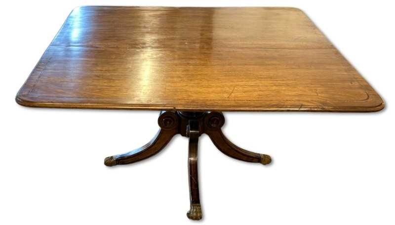 Lot 129 - Victorian Mahogany Tilt Top Table.