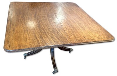 Lot 129 - Victorian Mahogany Tilt Top Table.