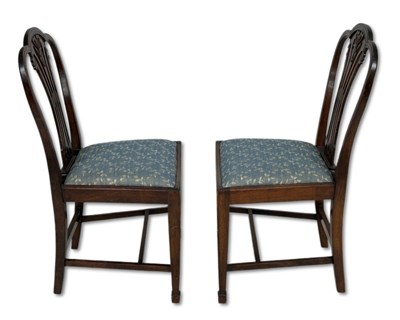 Lot 115 - Pair Georgian Style Side Chairs.