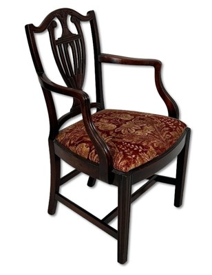 Lot 113 - Georgian Style Hepplewhite Hall Chair.