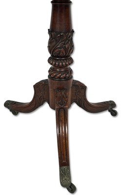 Lot 123 - Regency Style Mahogany Tilt-top Table.