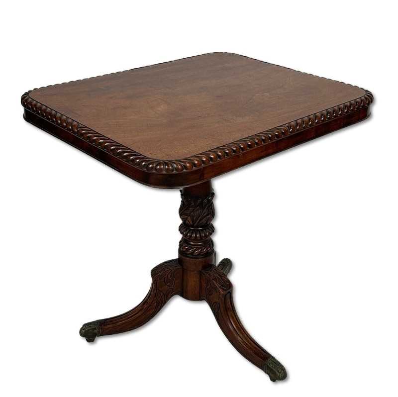 Lot 123 - Regency Style Mahogany Tilt-top Table.